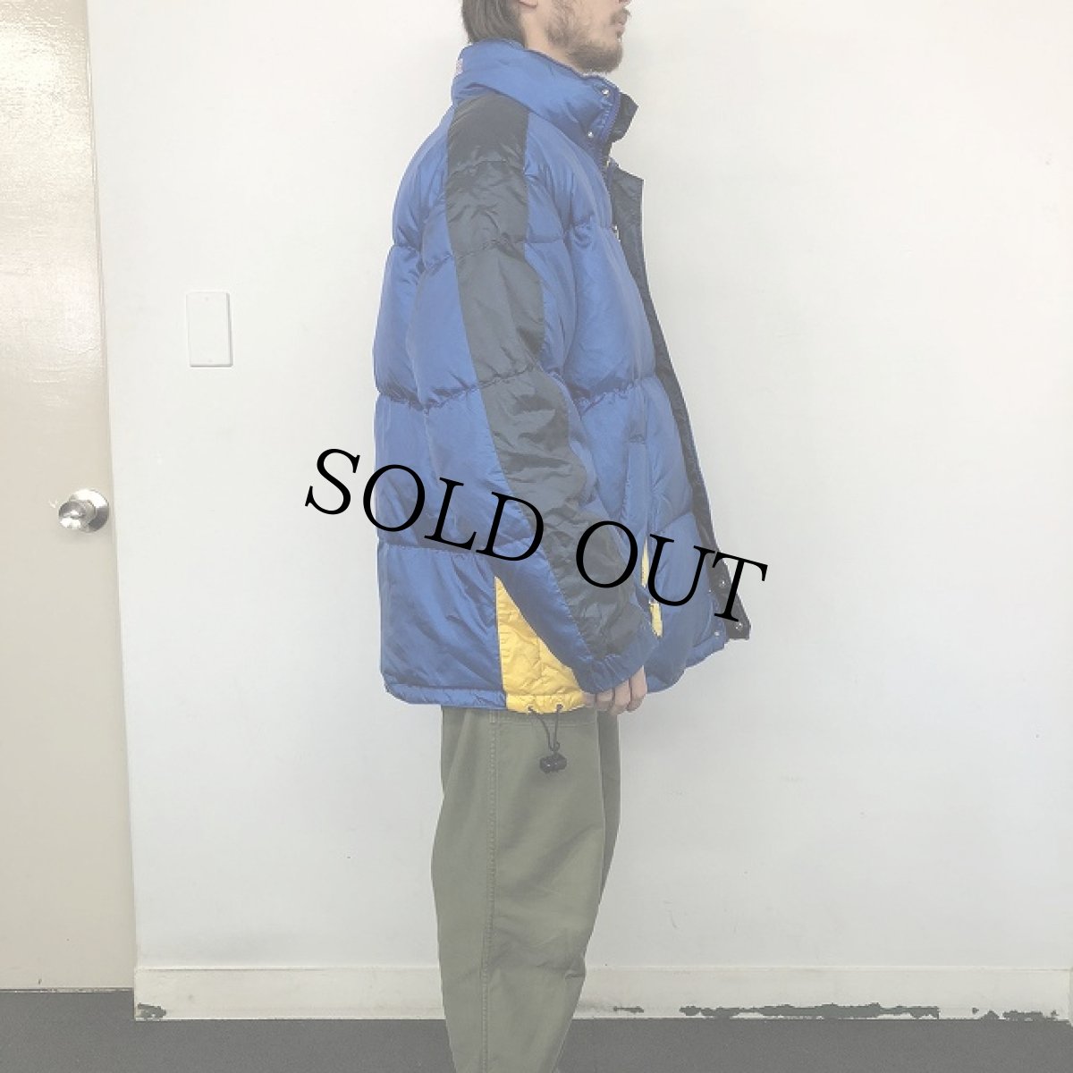 画像3: 90's TOMMY HILFIGER ロゴ刺繍 ナイロン ダウンジャケット (3)