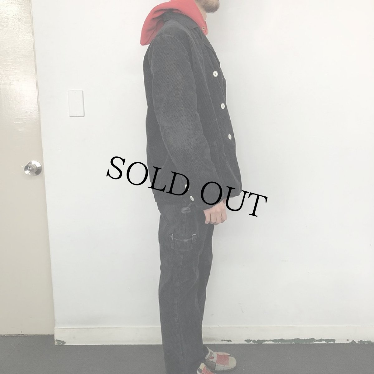 画像3: コーデュロイ ジャーマンワークジャケット BLACK 50 (3)