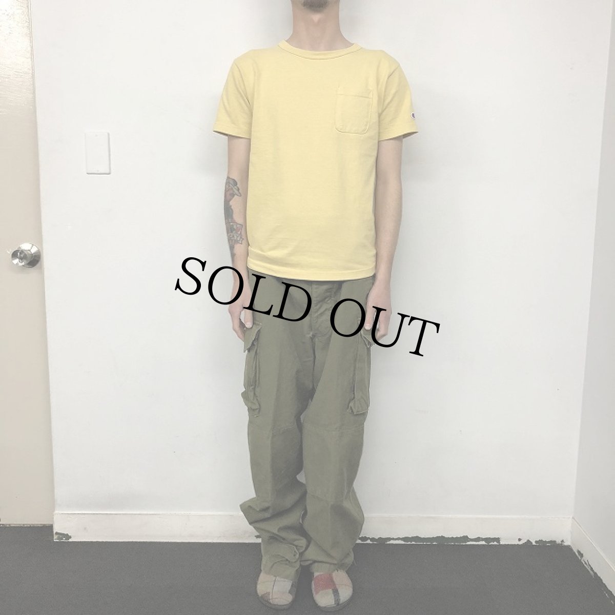 画像2: 50's French Army M-47カーゴパンツ W36 (2)