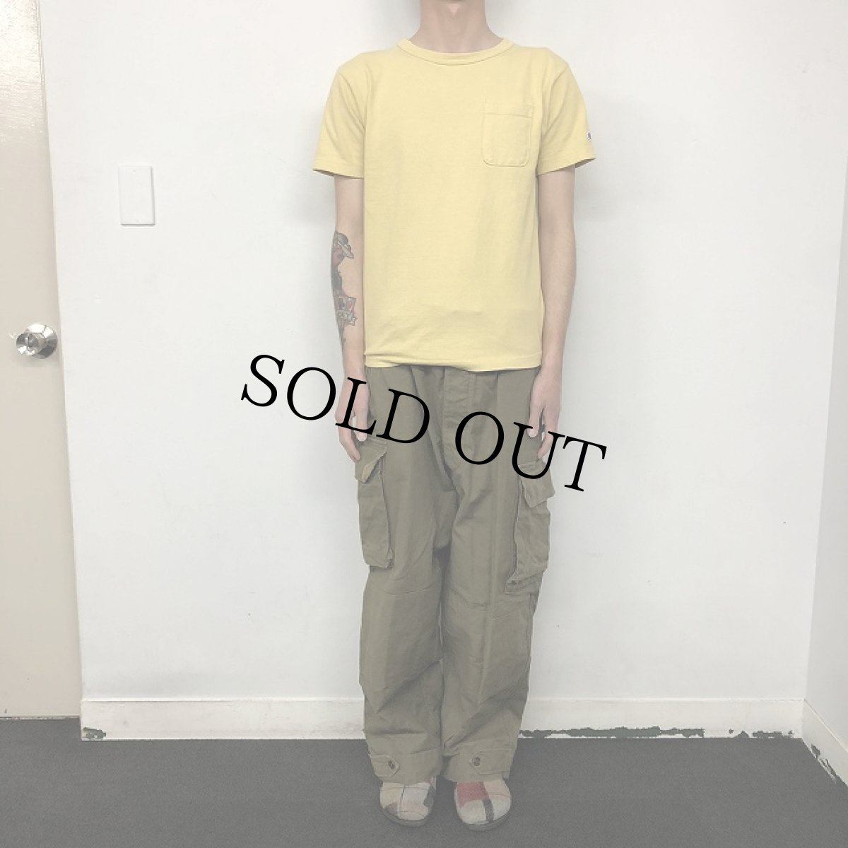 画像2: 50's French Army M-47カーゴパンツ W38 (2)