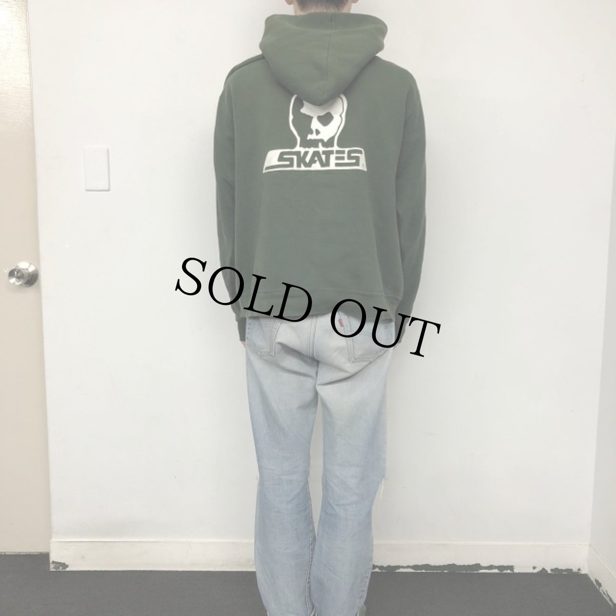 画像5: 90's SKULL SKATES ロゴプリント スウェットフーディ XL (5)