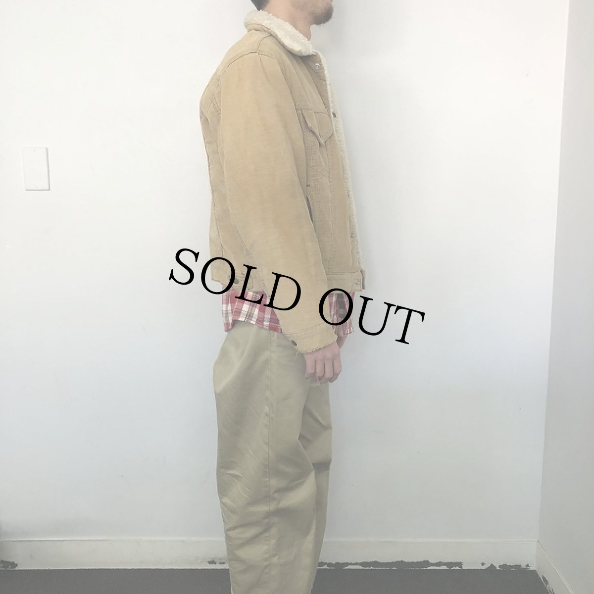 画像3: 70's Levi's USA製 70608-1529 コーデュロイボアジャケット 42 (3)