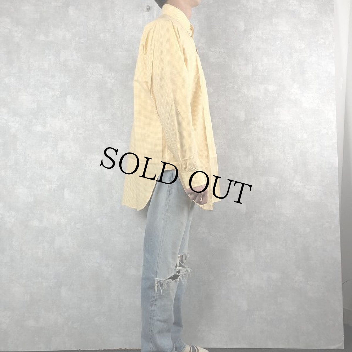 画像4: 70〜80's BrooksBrothers USA製 ギンガムチェック柄 ボタンダウンコットンシャツ DEADSTOCK 16 (4)