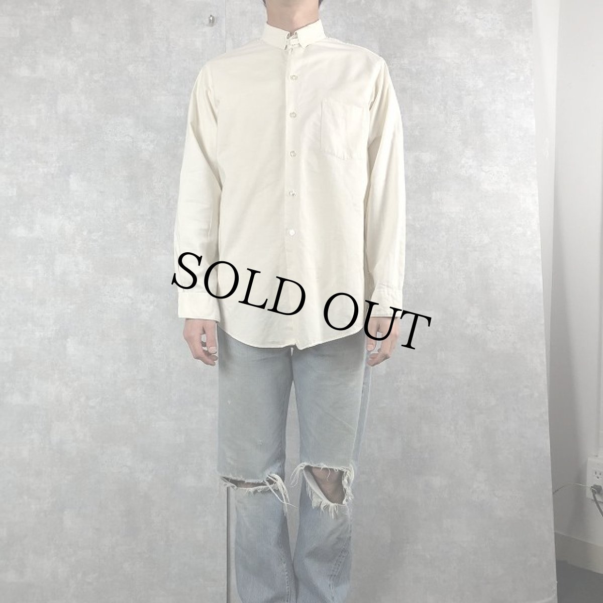 画像2: 60's PENNEY'S TOWNCRAFT マチ付きコットンシャツ (2)