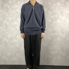 画像2: 60's USAFA Champion REVERSE WEAVE 無地 ハーフジップスウェット (2)