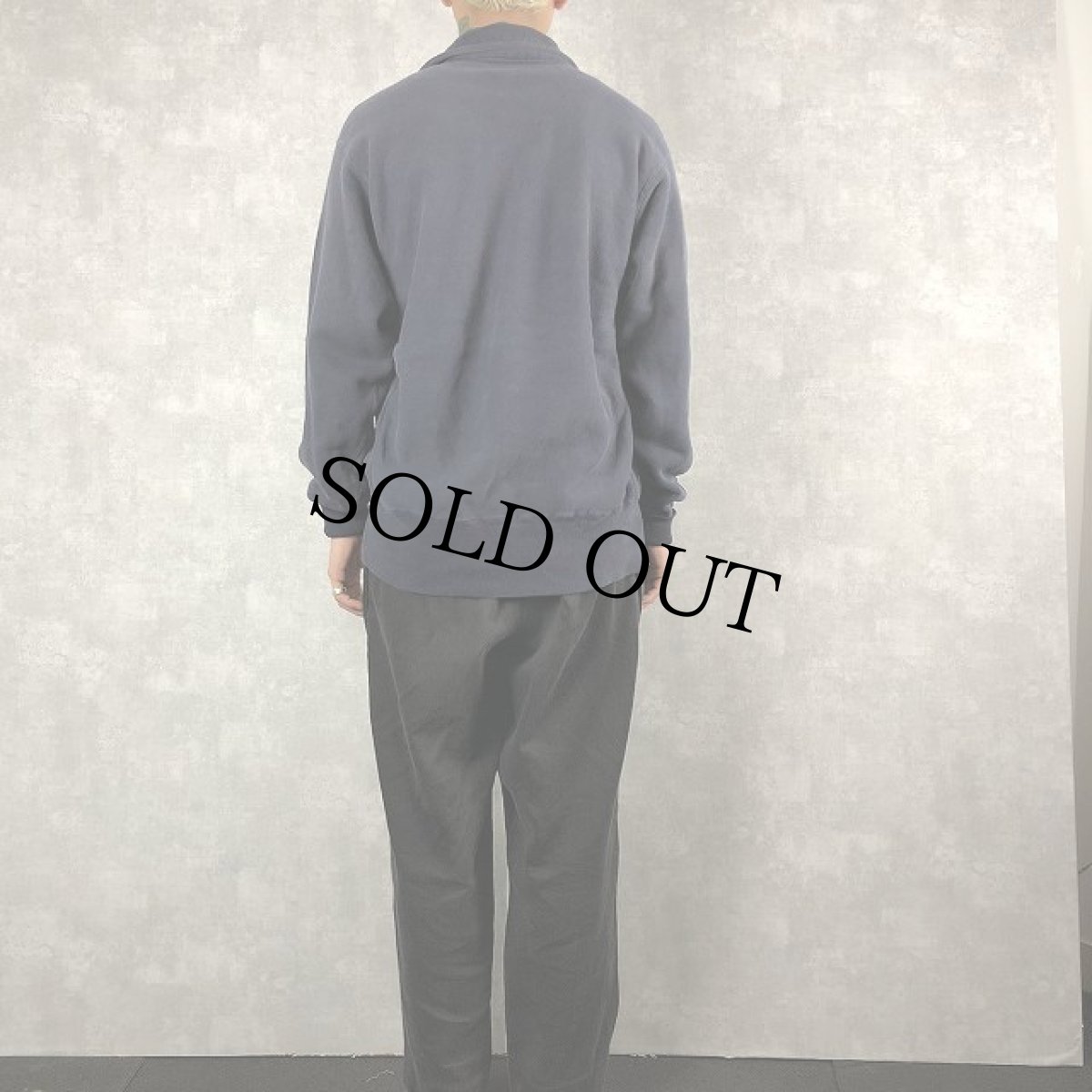 画像4: 60's USAFA Champion REVERSE WEAVE 無地 ハーフジップスウェット (4)