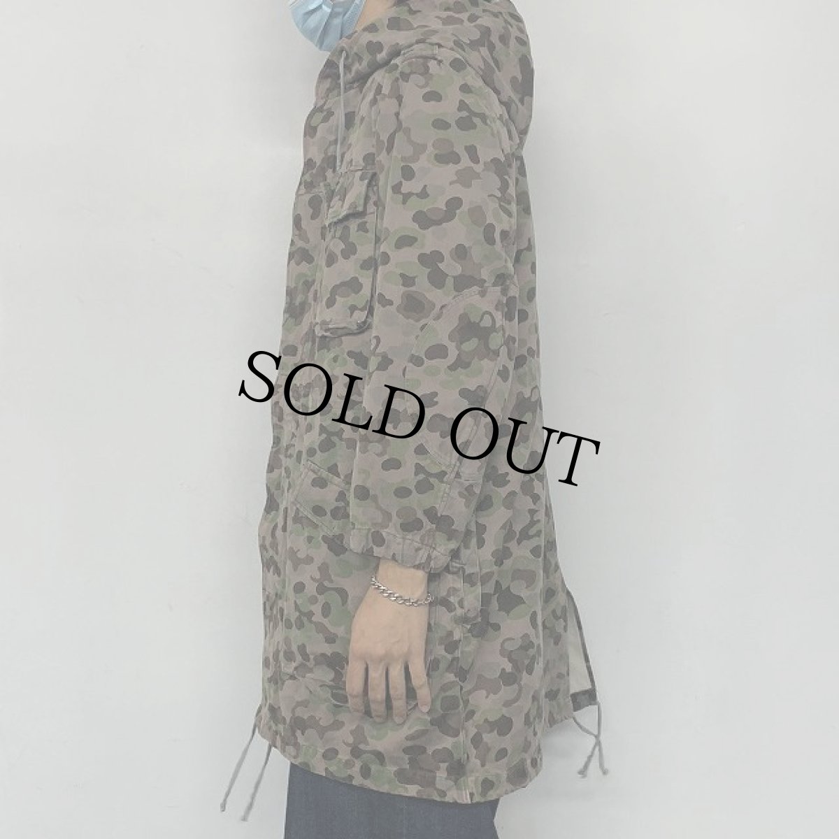 画像4: 60's オーストリア軍カモ柄オーバーロングコート (4)