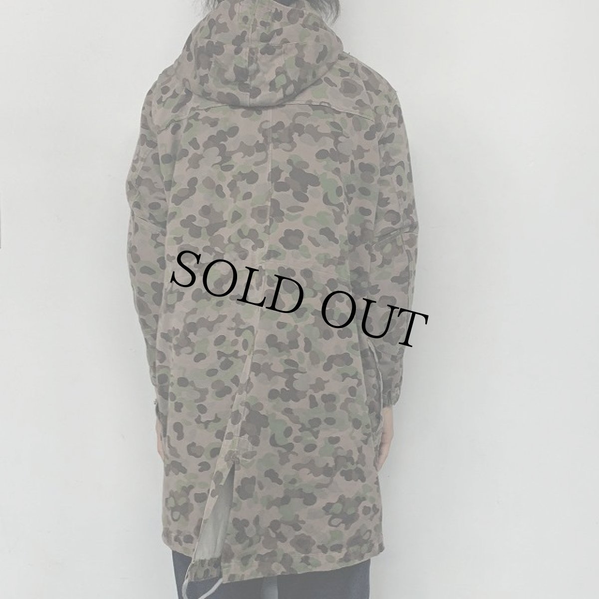 画像5: 60's オーストリア軍カモ柄オーバーロングコート (5)