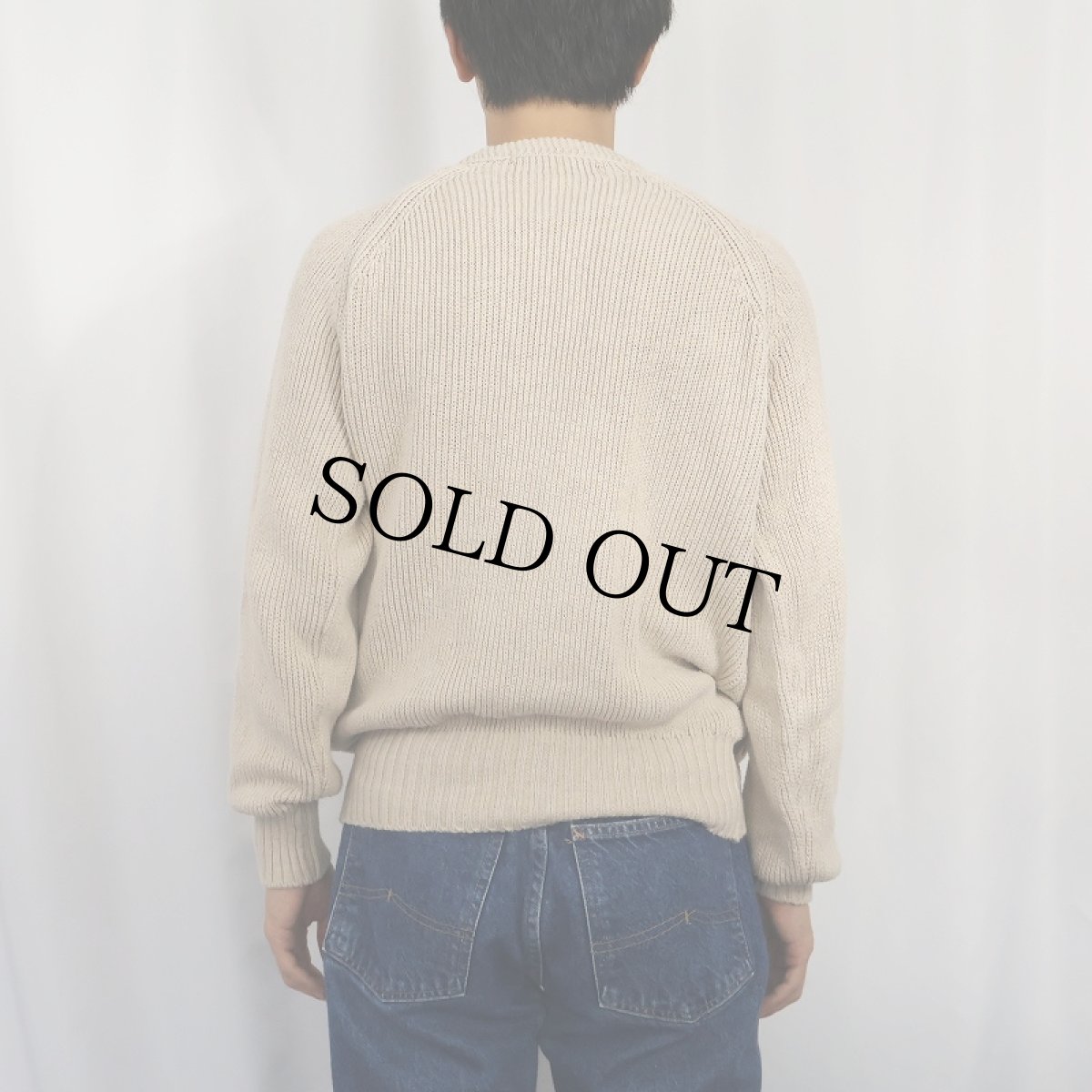 画像3: 〜90's VAN HEUSEN USA製 コットンニットセーター M (3)