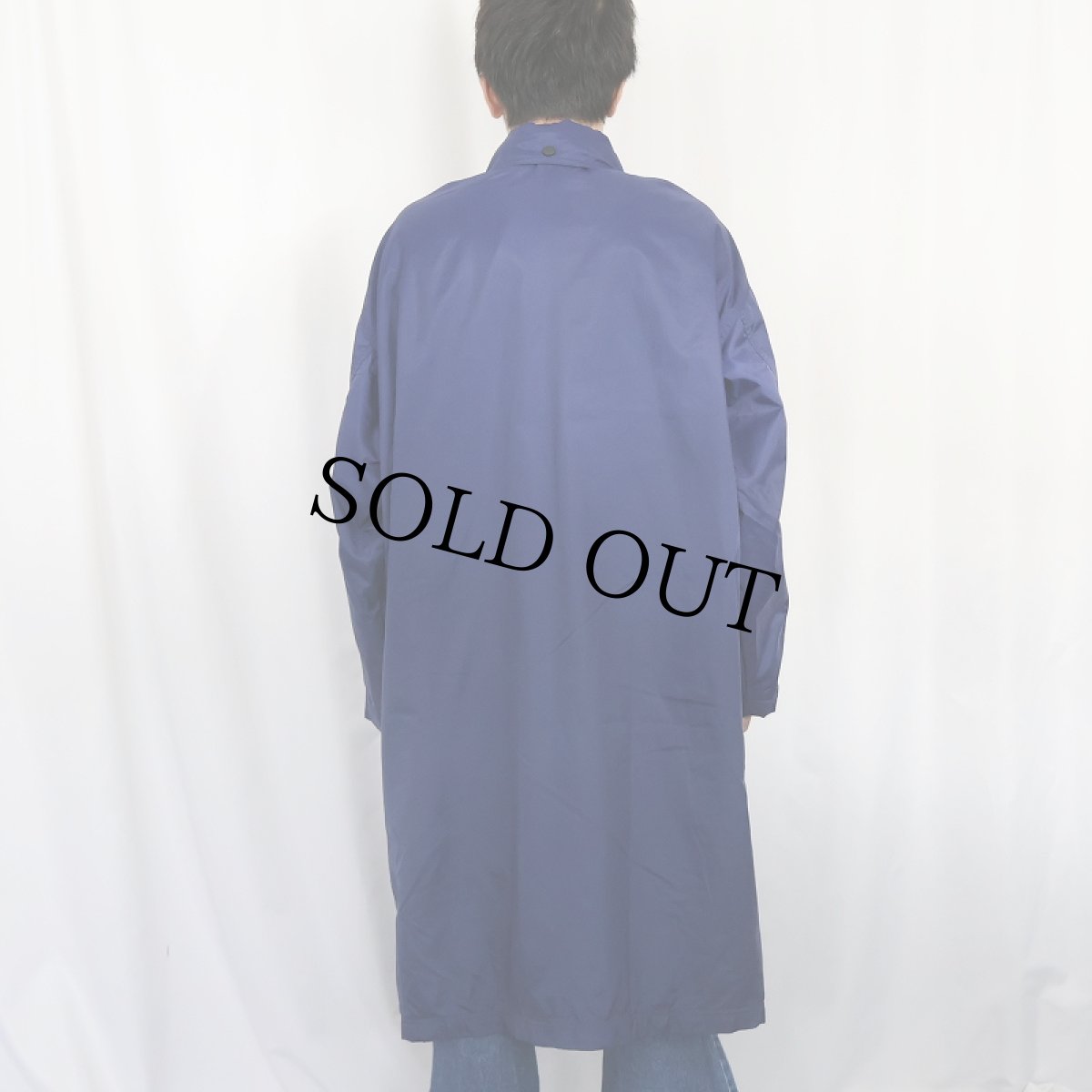 画像3: 90's NIKE ロゴパッチ付き ナイロンベンチコート L (3)