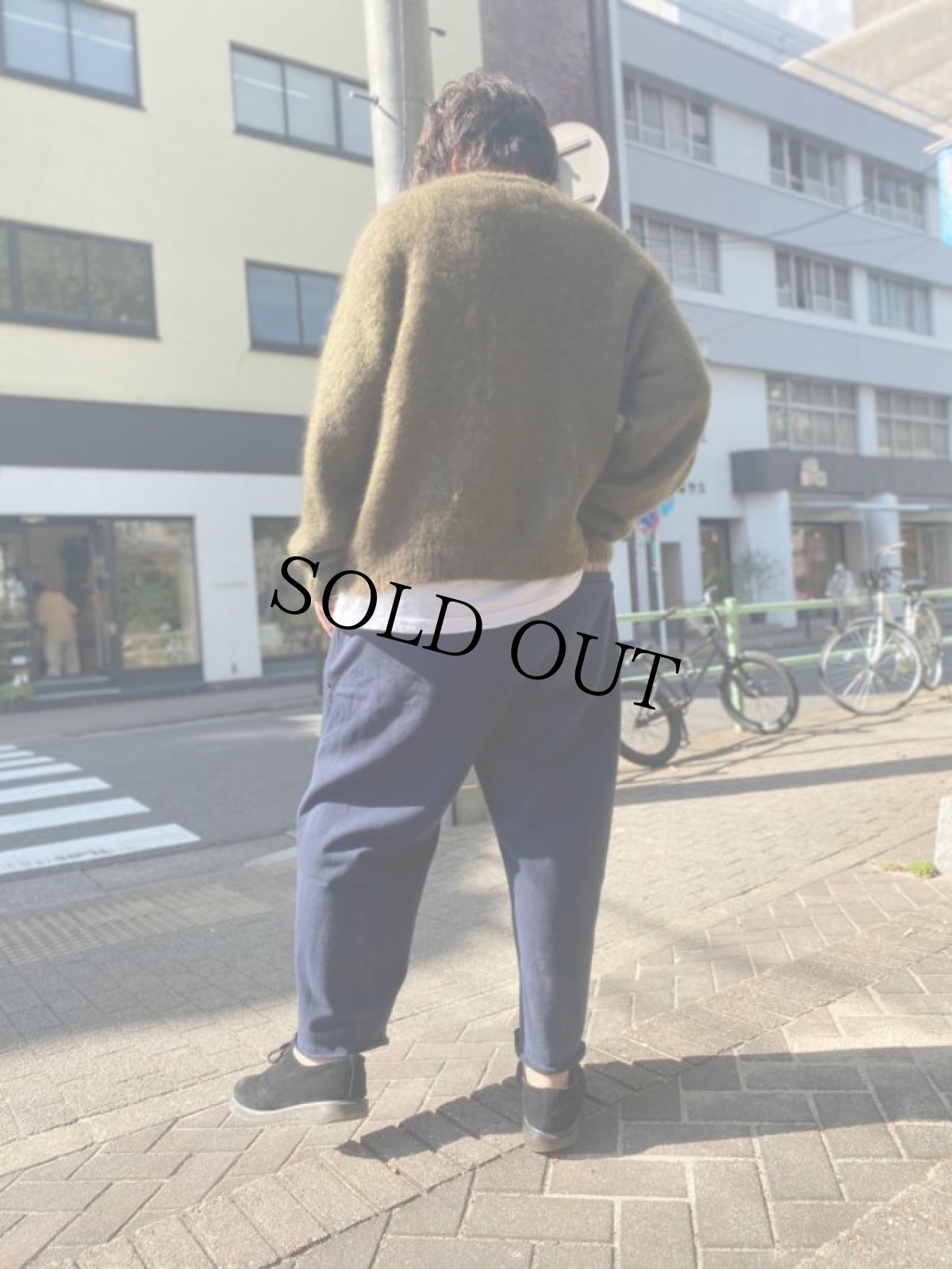 画像4: GOFUKUSAY "BUM SWEAT PANTS" NAVY 【FREE】 (4)