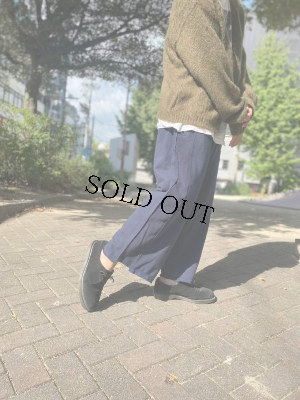 画像5: GOFUKUSAY "BUM SWEAT PANTS" NAVY 【FREE】 (5)