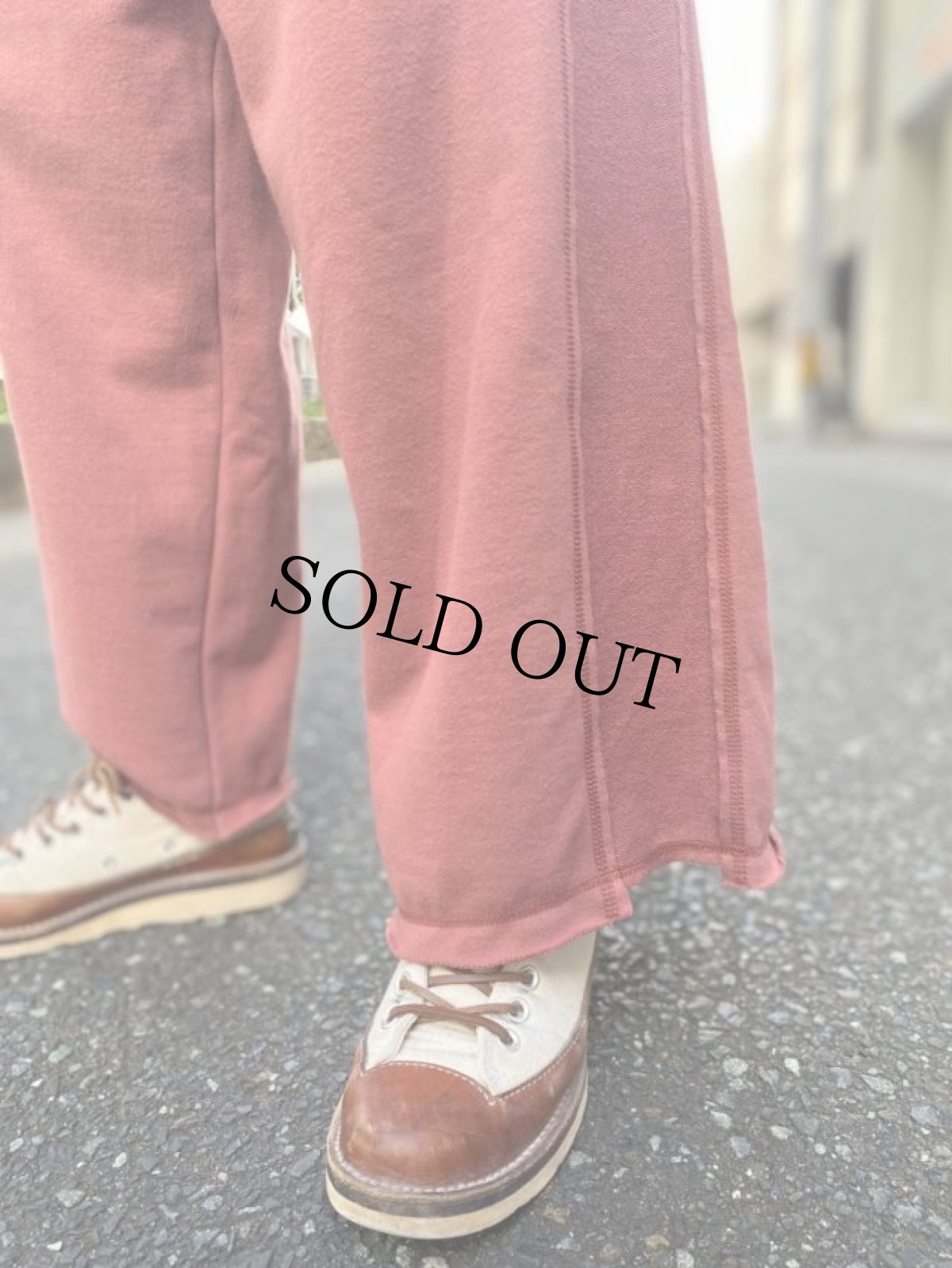 画像6: GOFUKUSAY "BUM SWEAT PANTS" R.BROWN 【FREE】 (6)