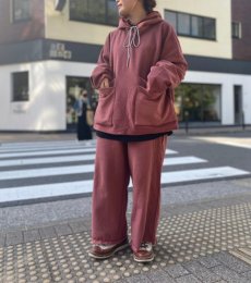 画像6: 【SALE】 GOFUKUSAY "CROSS SEPA POCKET HOODIE" R.BROWN 【FREE】 (6)