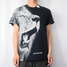 画像2: 【SALE】 SANDIEGO ZOO ライオン 大判プリントTシャツ M (2)