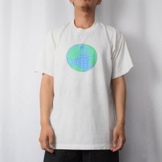 画像2: 90's USA製 地球プリントTシャツ XL (2)