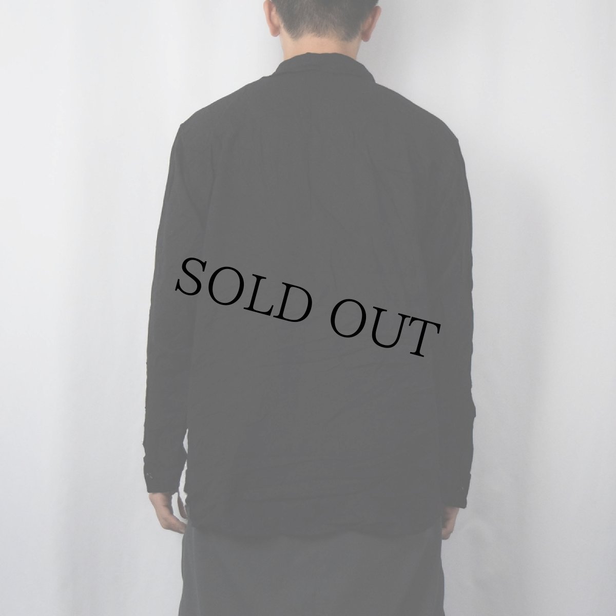 画像3: RUMOURS アート柄 ビスコースオープンカラーシャツ M (3)