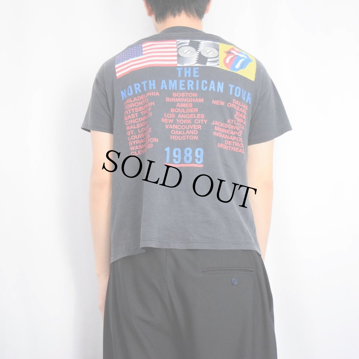 画像4: 80's The Rolling Stones "THE NORTH AMERICAN TOUR" ロックバンドツアーTシャツ M (4)