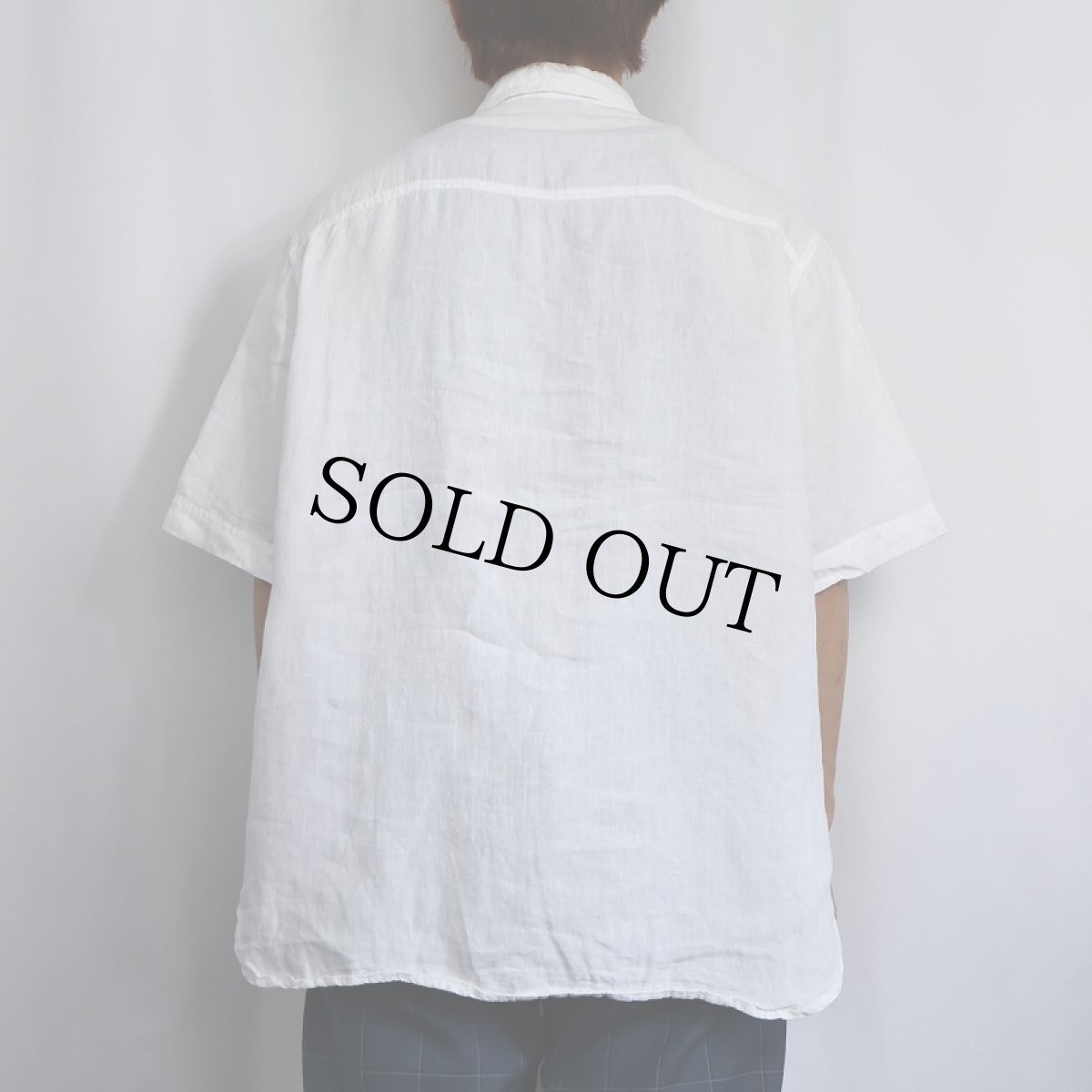 画像3: FRANCE製 リネンデザインシャツ size42 (3)