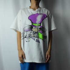 画像3: 90's Alice in Wonderland USA製 "Mad Hatter" キャラクターイラストTシャツ XL (3)