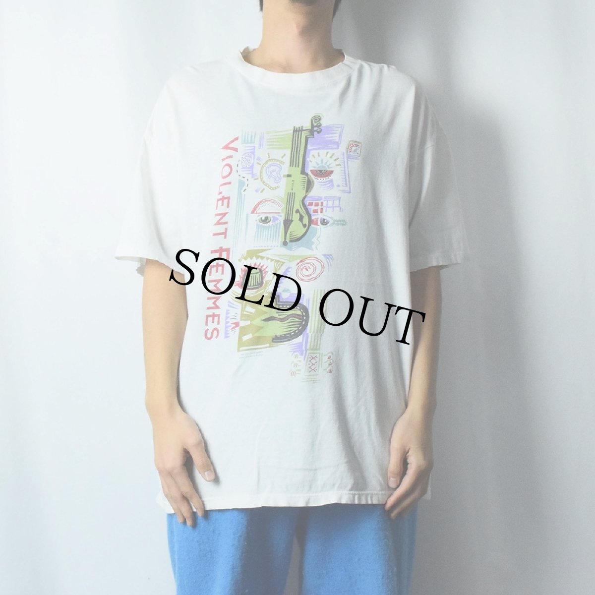 画像2: 90's VIOLENT FEMMES USA製 フォークパンクバンドTシャツ XL (2)