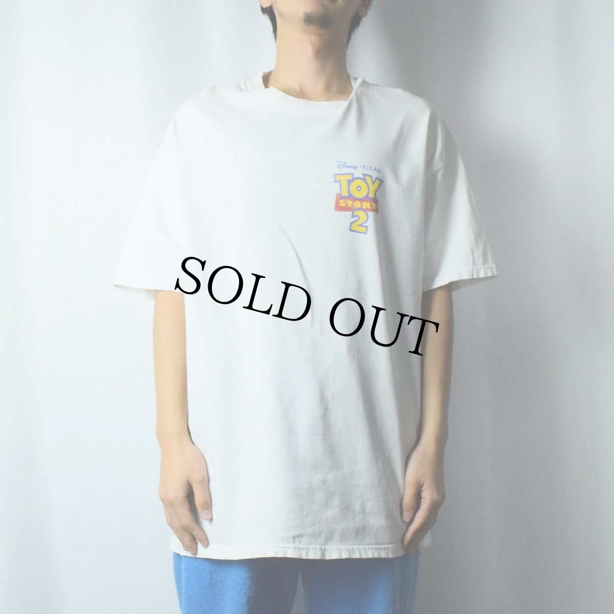 画像2:  DISNEY TOY STORY 2 映画プリントTシャツ XL (2)
