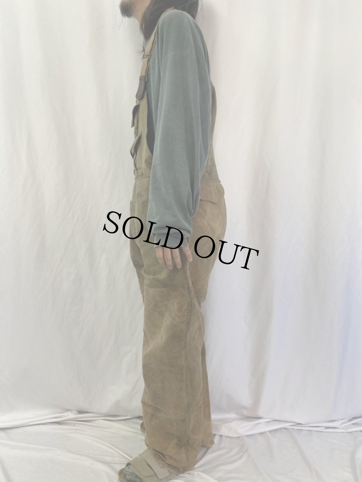 画像3: 90’s FILSON USA製 オイルドオーバーオール size42 (3)