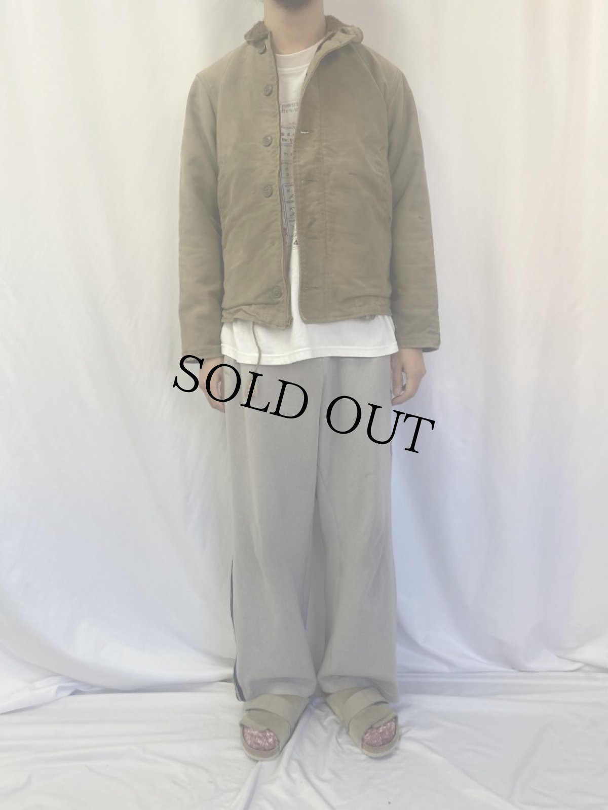 画像2: 40's U.S.NAVY N-1 デッキジャケット (2)