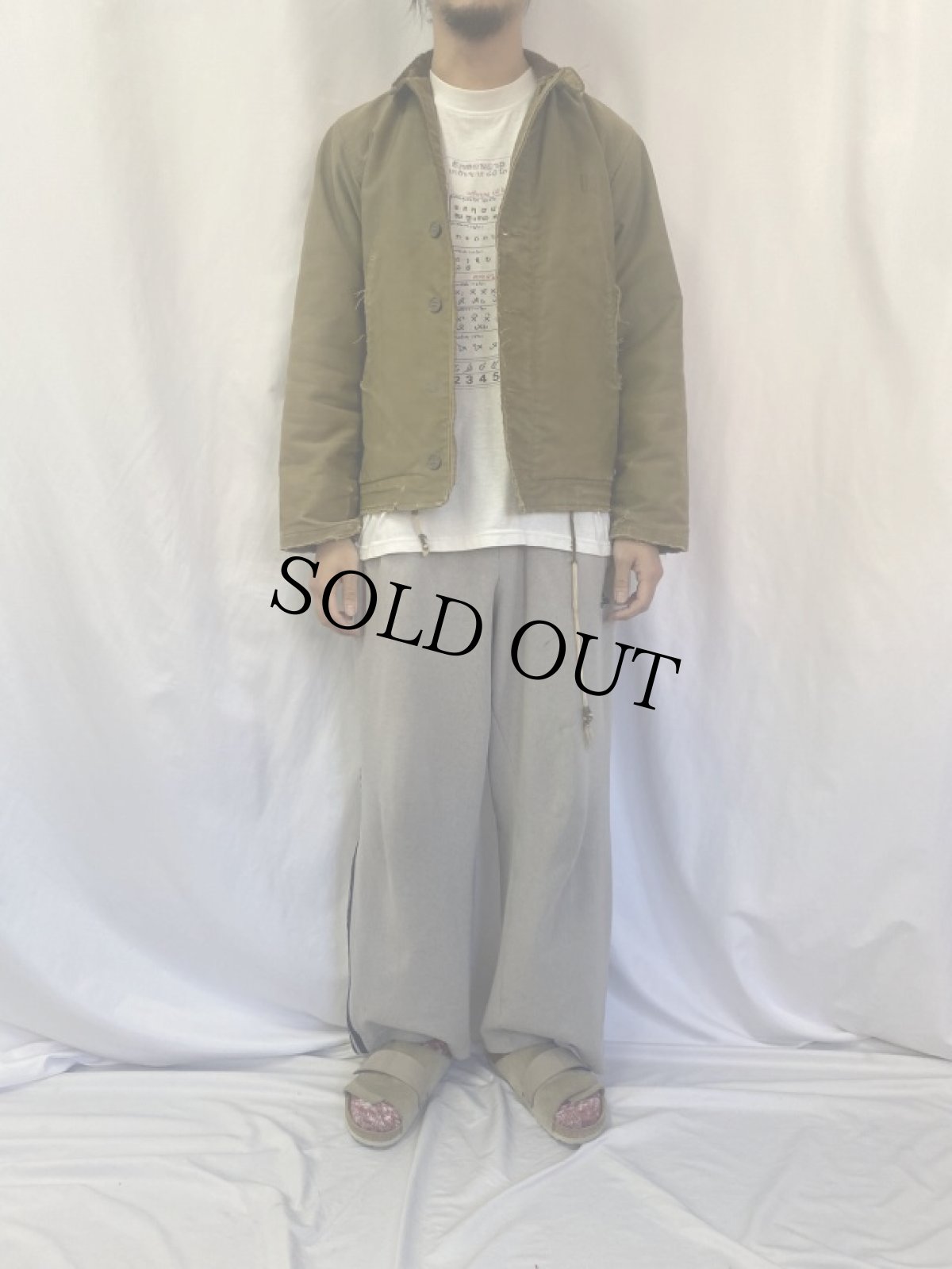 画像2: 40's U.S.NAVY N-1 デッキジャケット (2)