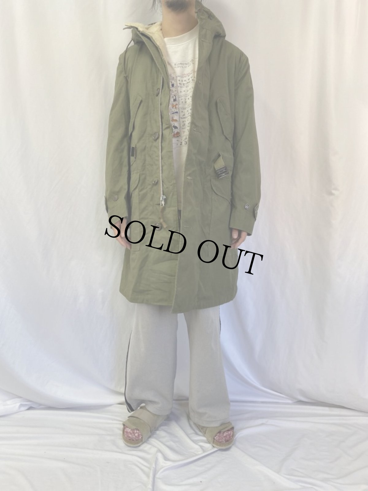 画像2: 50's U.S.ARMY/U.S.ＡIR FORCE M-47 パイルライナー オーバーコート MEDIUM (2)