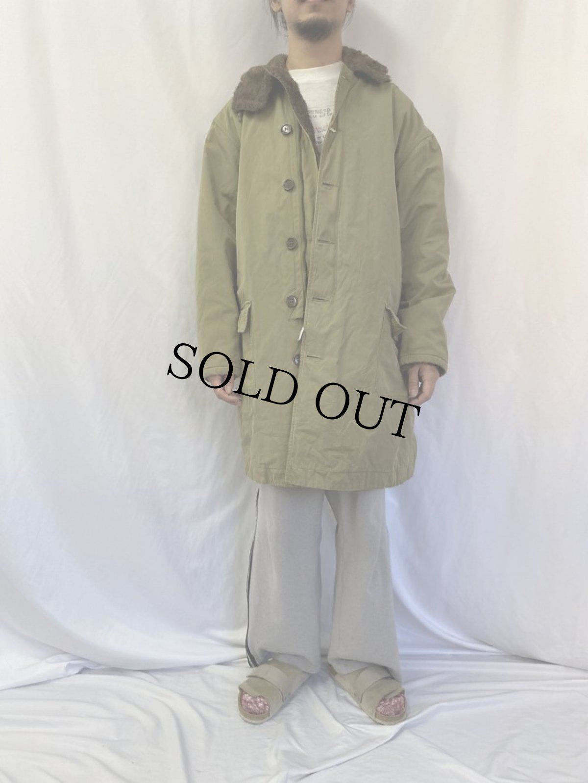 画像2: 40's U.S.ARMY M-41 アルパカライナー オーバーコート (2)