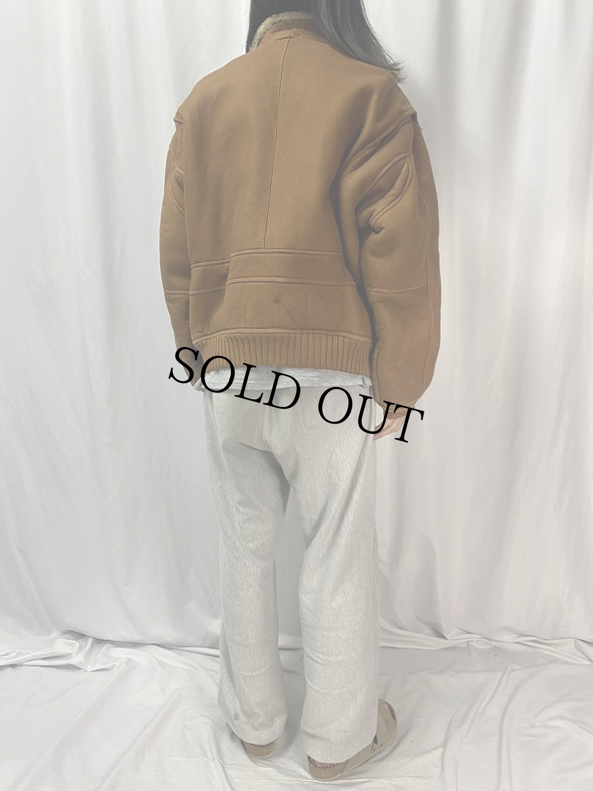 画像4: 70〜80's Burberrys' USA製 "G-1 TYPE" ムートンジャケット size40 (4)