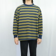 画像2: ボーダー柄 ロンT L (2)