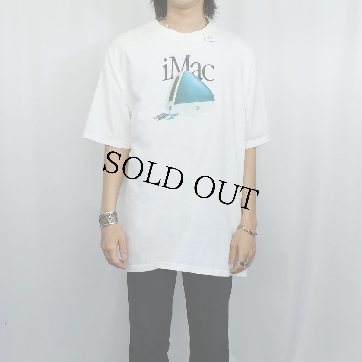 画像2: Apple iMac "Think different." 企業ロゴプリントTシャツ XL (2)