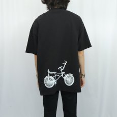 画像4: LOWRIDER 自転車プリントTシャツ BLACK (4)