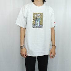 画像2: 90's Roy Lichtenstein USA製 "Commitment to Life" アートプリントTシャツ XL (2)