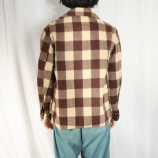 画像3: 60's HERCULES ブロックチェック柄 ウールシャツジャケット (3)