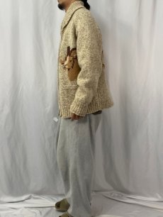 画像3: 70's ヤギ柄 カウチンニットジャケット (3)