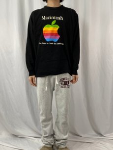 画像2: 90's Apple CANADA製 "Machintosh The Power to Crush The Other Kids" レインボーロゴプリントロンT L (2)