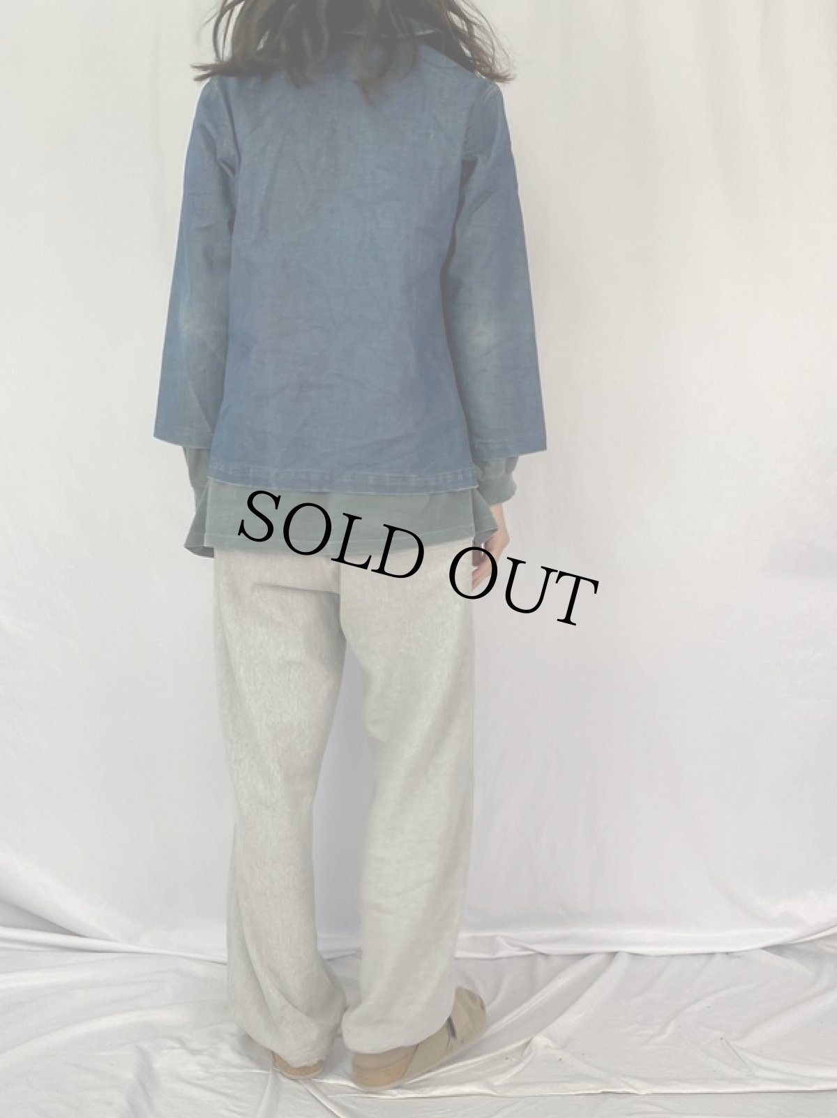 画像4: 40's 民間品 U.S.NAVY ショールカラー カバーオール (4)