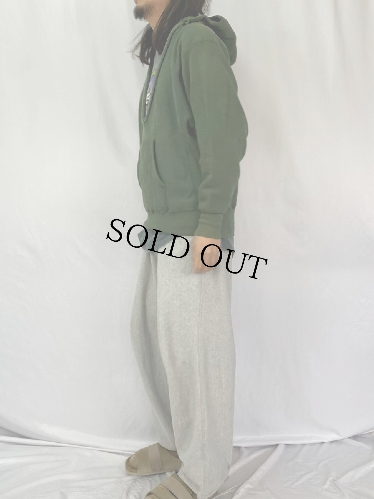 画像3: 70〜80's Champion REVERSE WEAVE USA製 単色タグ "PROCTOR" スウェットフーディー L (3)