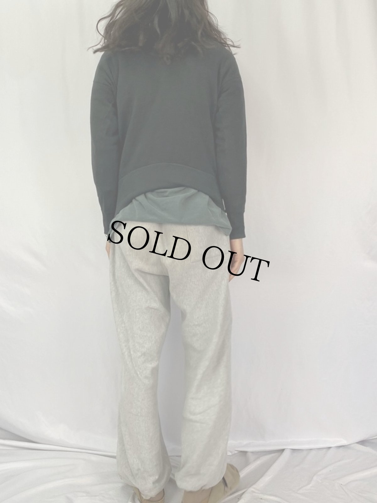 画像4: 50's "BERTI" フロッキープリントスウェット BLACK (4)