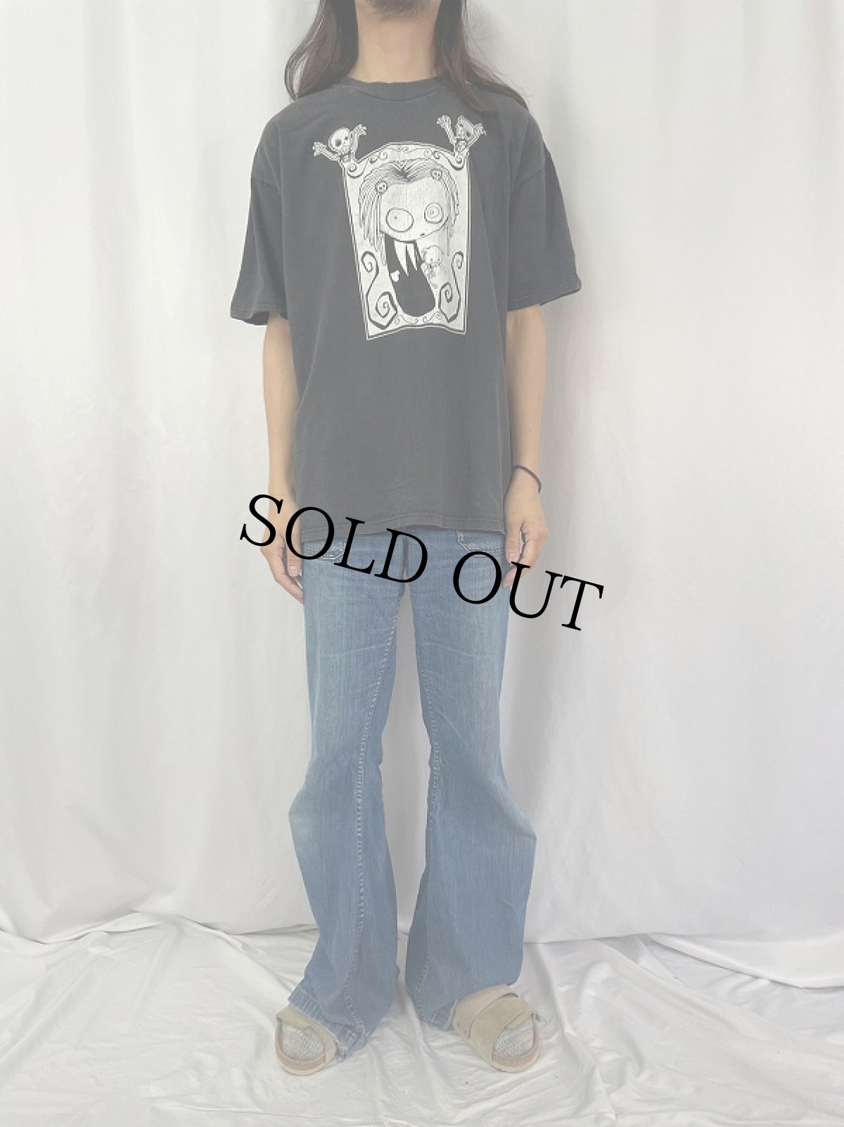 画像2: LENORE アニメキャラクタープリントTシャツ XL (2)