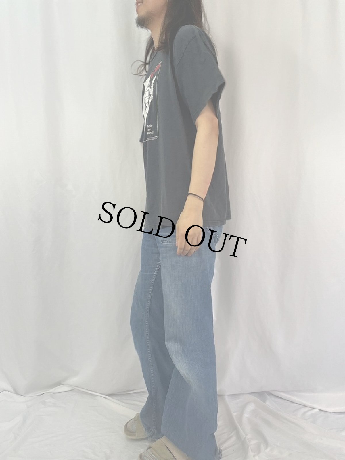 画像3: TOM AND JERRY キャラクターパロディプリントTシャツ XL (3)