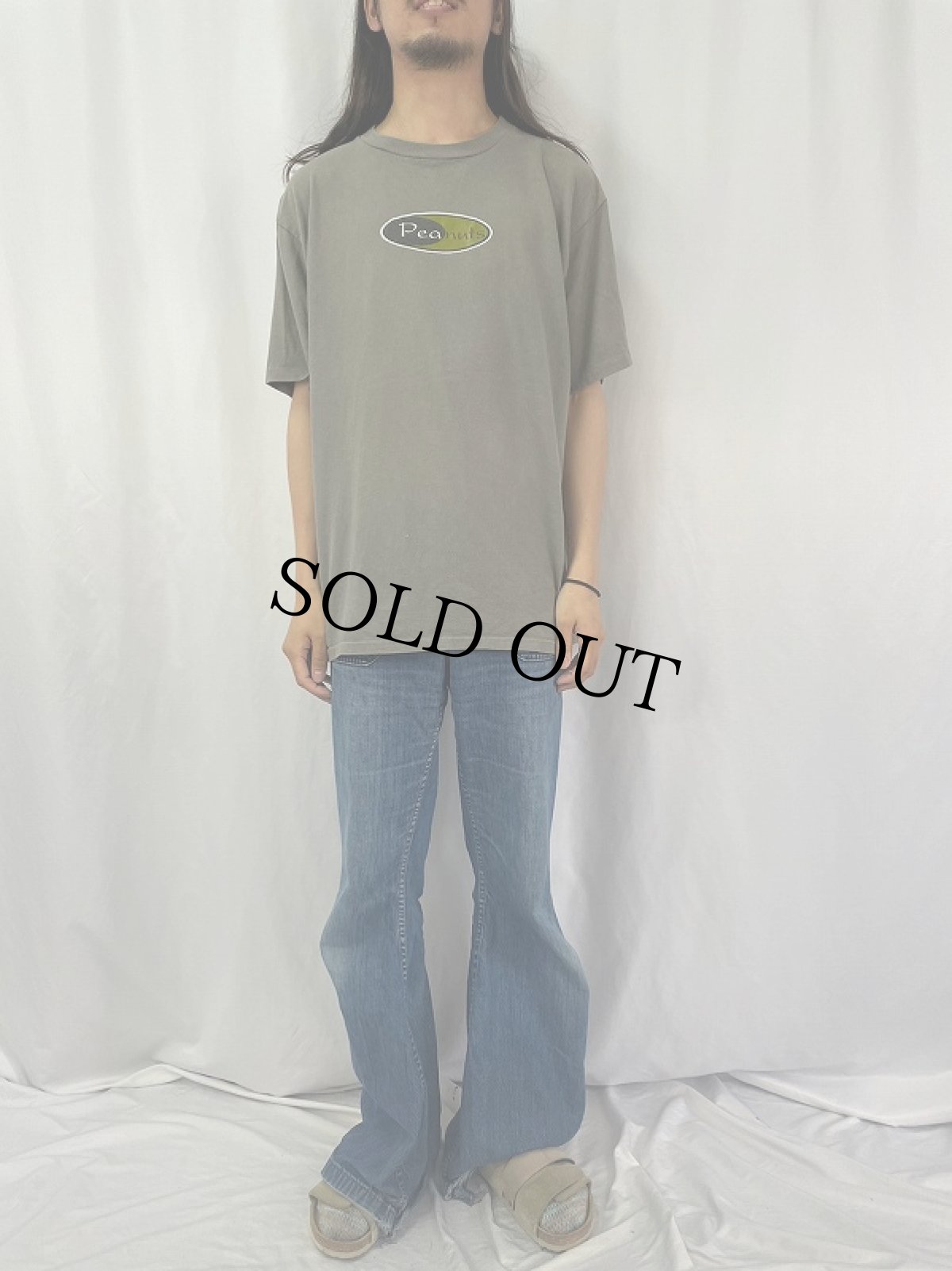 画像2: 90's PEANUTS USA製 キャラクターパロディプリントTシャツ XL (2)