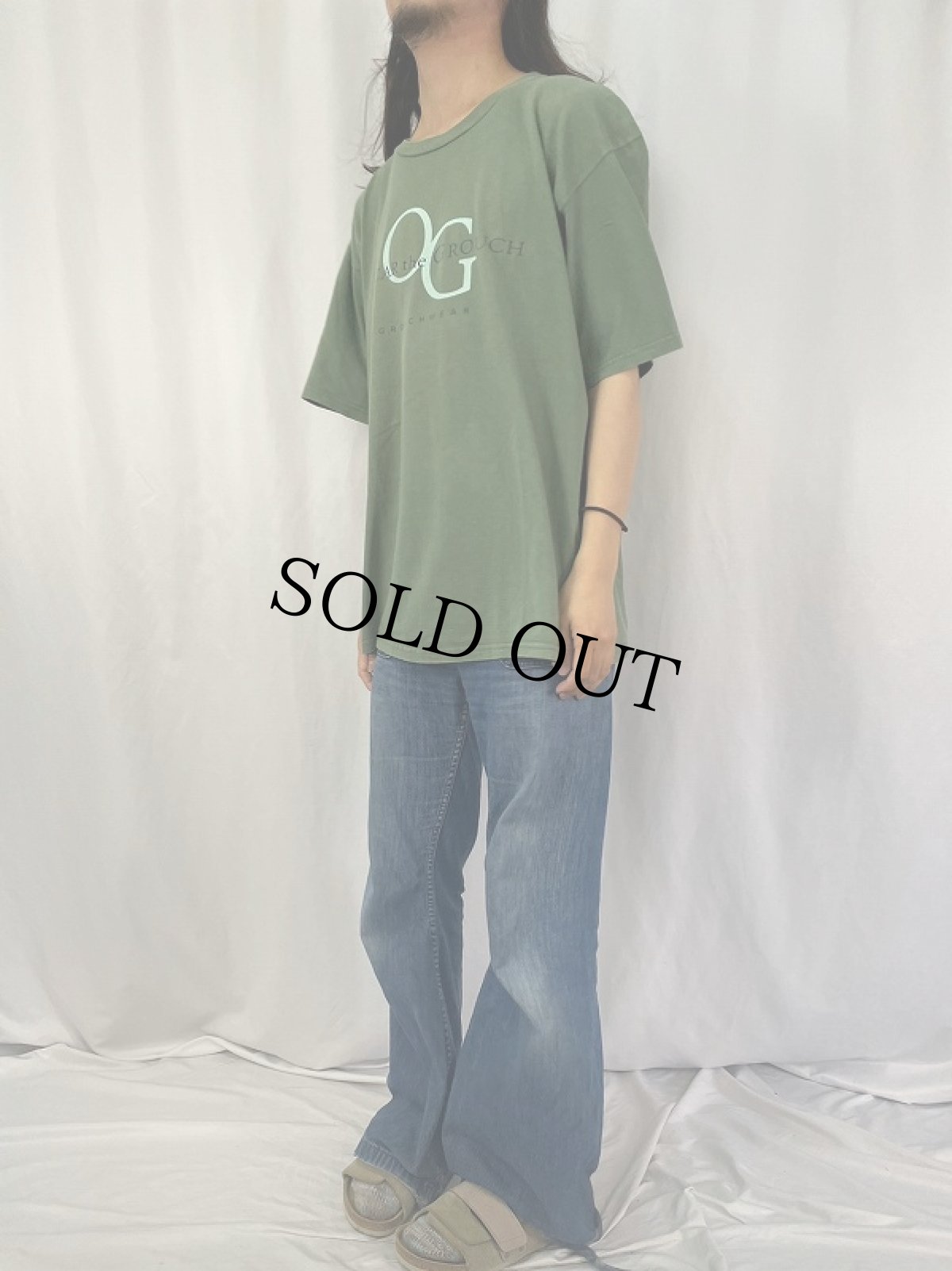 画像3: 90's SESAME STREET USA製 "OSCAR" キャラクターパロディプリントTシャツ XL (3)