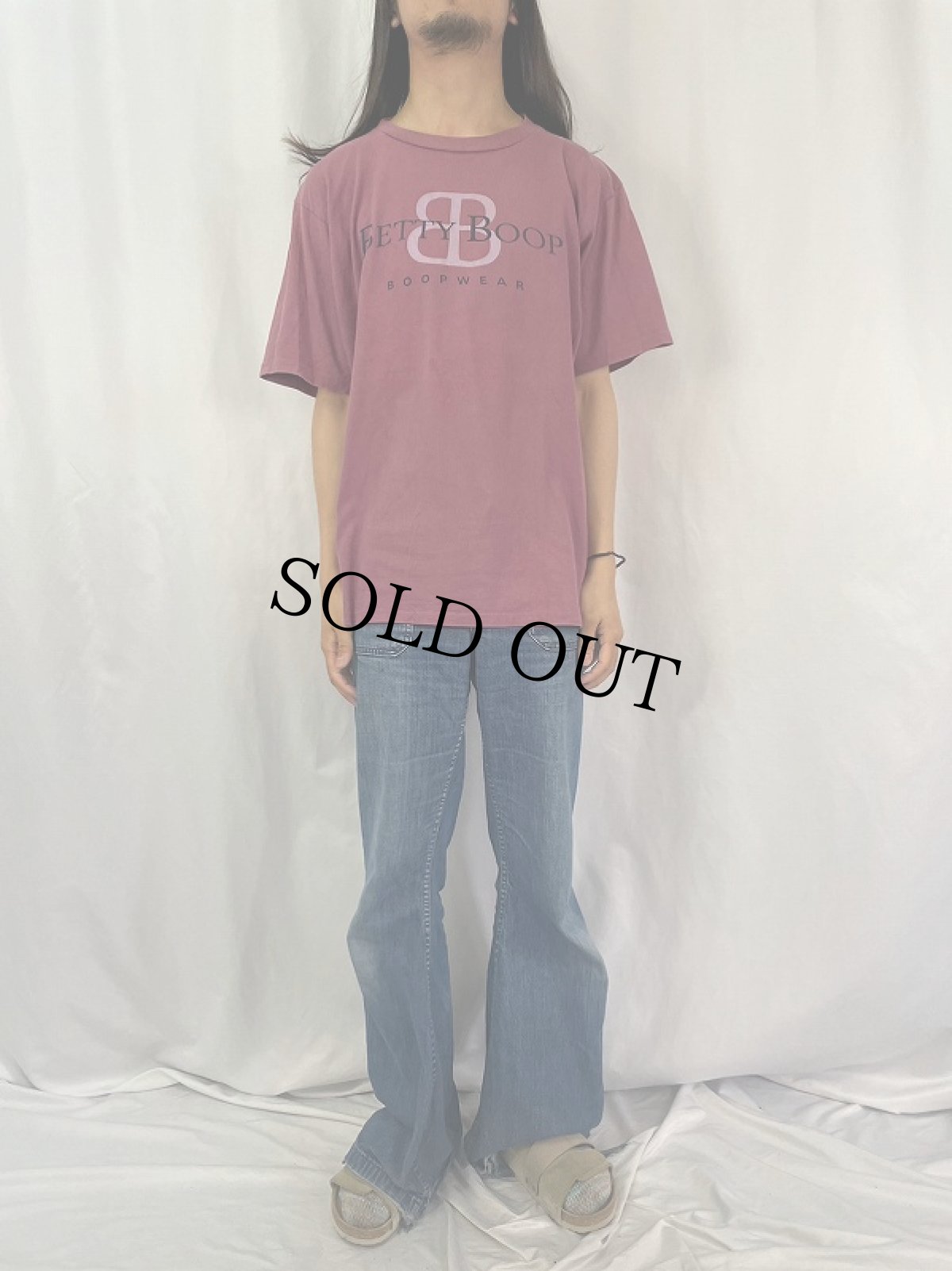 画像2: 90's BETTY BOOP USA製 キャラクターパロディプリントTシャツ XL (2)