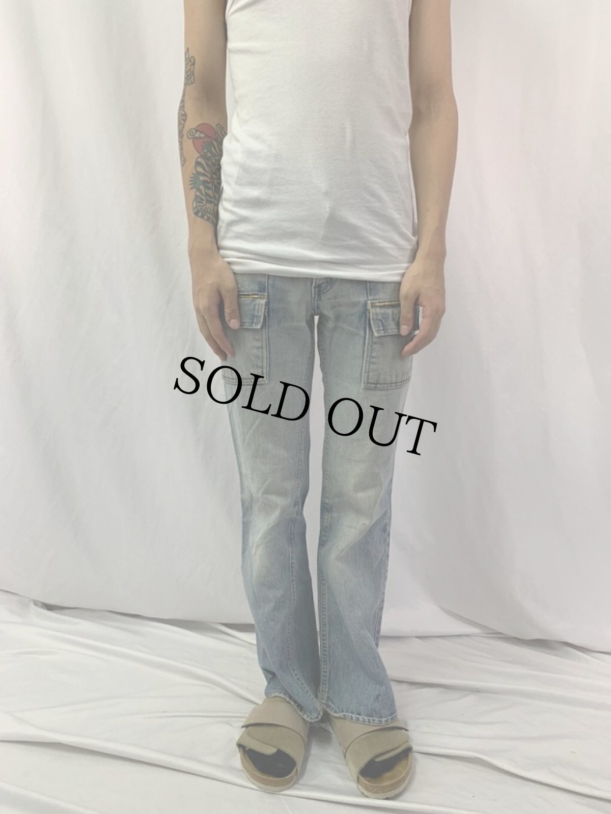 画像2: 70〜80's Levi's デニムブッシュパンツ W30 (2)