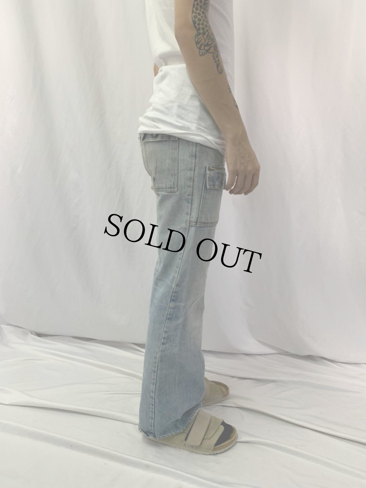 画像4: 70〜80's Levi's デニムブッシュパンツ W30 (4)