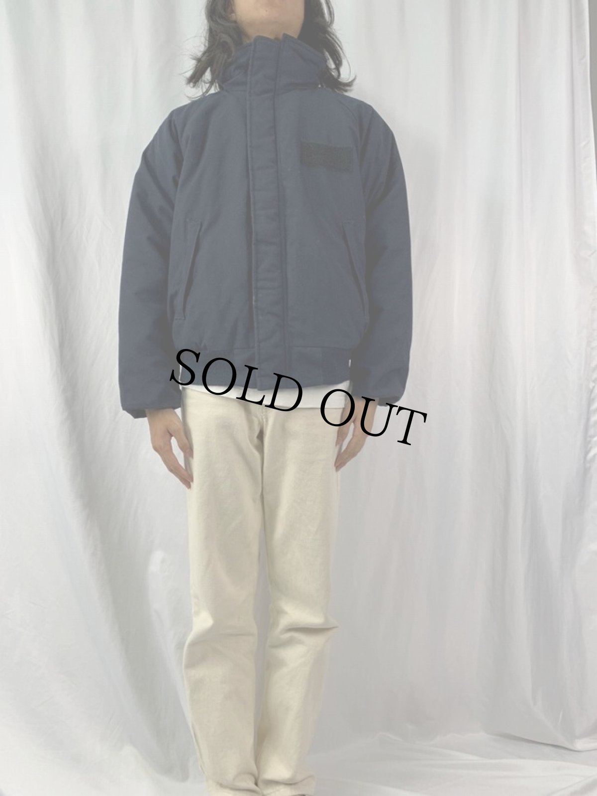 画像2: U.S.NAVY SHIPBOARD COLD WEATHER JACKET ステンシル入り LARGE (2)